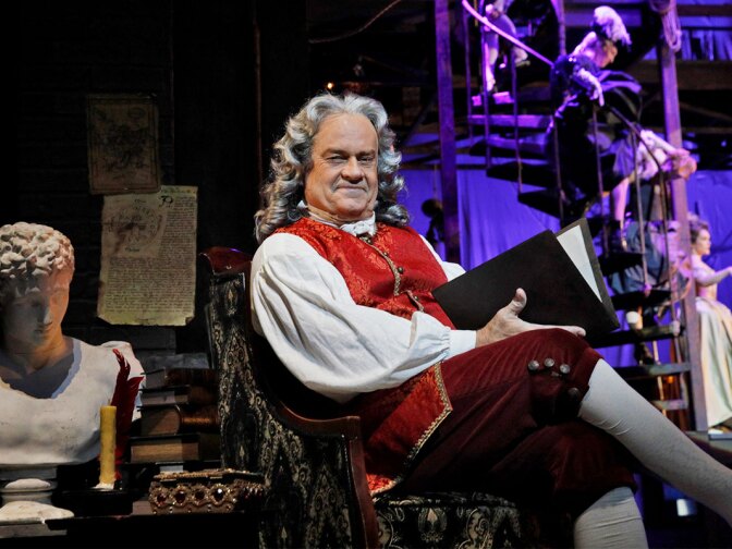 Kelsey Grammer as Voltaire in LA Opera's 2018 production of "Candide"