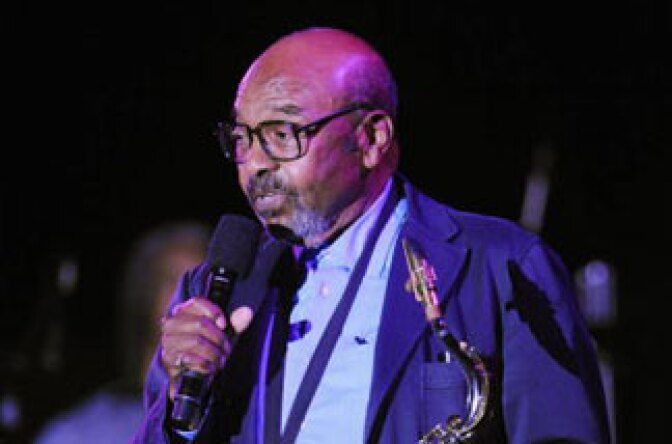 James Moody onstage at the ASCAP Pied Piper award celebration in honor of Quincy Jones at the Nokia Theatre on April 22, 2008 in New York City. Moody passed away this December.