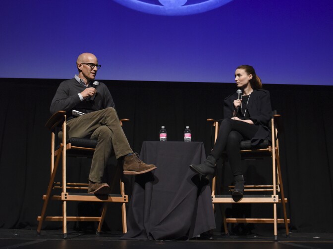 John Horn and Rooney Mara at the 42nd Telluride Film Festival. Photo courtesy of The Telluride Film Festival. Photo credit: Vivien Best-- http://daydreamrepublic.wix.com/vivien Instagram: @vivienphotos