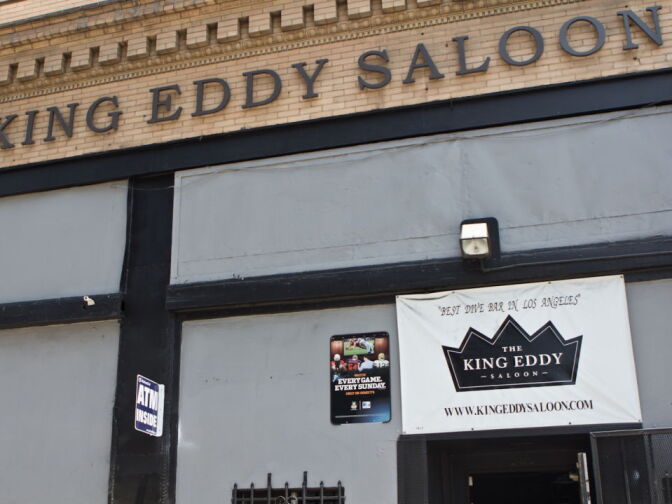 The King Eddy in Downtown Los Angeles. The Saloon will go under renovations after the summer of this year.
