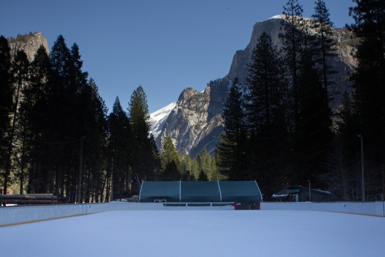 The National Park Service's Merced River Master Plan requires Yosemite's planners to consider the impact of commercial services in the river corridor. That would force the ice skating rink to close.