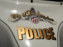 Logo on LAPD motorcyle 