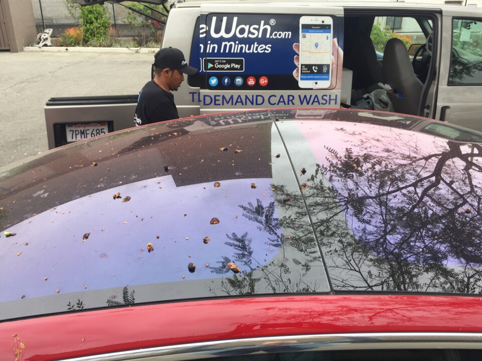 Mobile Wash and Washos are two L.A. companies that offer on-demand car wash services available through an app.