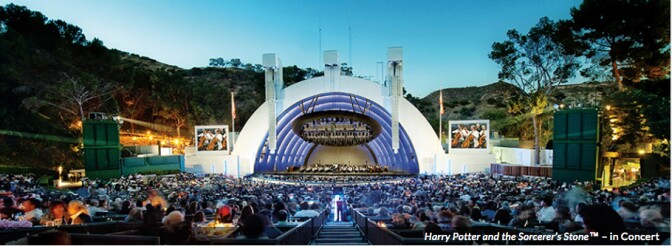 Photo to promote LA Phil performance of Harry Potter score at the Hollywood Bowl.