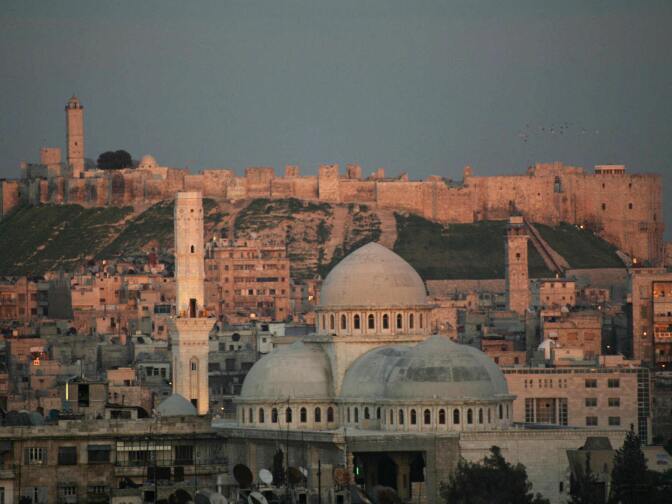 Aleppo, shown in March 2006, is the largest and oldest city in Syria. Now a battleground for rebels and the Syrian government, it was once a prosperous cultural hub.