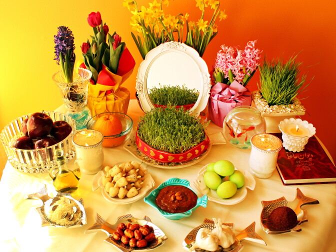 Spring Symbil Nowruz: Persian New Year's Table Celebrates Spring Deliciously | LAist