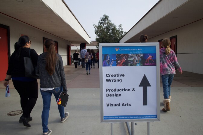 More than 1,000 people came to learn about the new school during a preview day in December. 