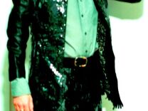 Jean Paul Garnier, a.k.a. “loopool,” in his magnetic tape suit

