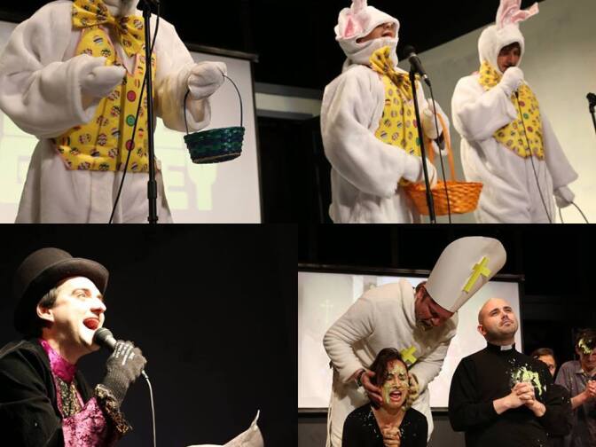 Performers at the Pack Theater in Hollywood.