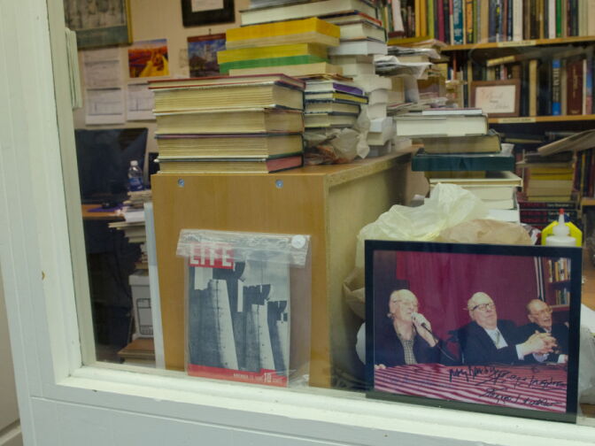 The Bells keep this photo close, as it is the last photo of the "Three Legends" together. Ray Harryhausen, Ray Bradbury, and Forrest "Mr. Science Fiction" Ackerman (from left to right) were childhood friends who had their last signing together at the Mystery & Imagination Bookstore.