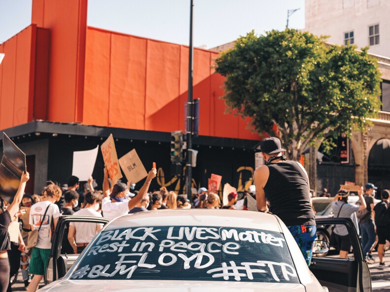 Hollywood Black Lives Matter Protest June 7 George Floyd