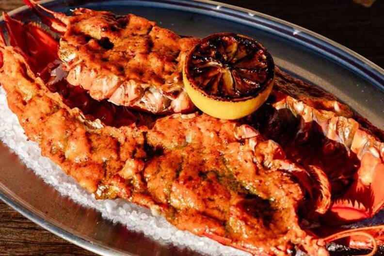 A fresh lobster dish with lemon from Here's Looking At You.