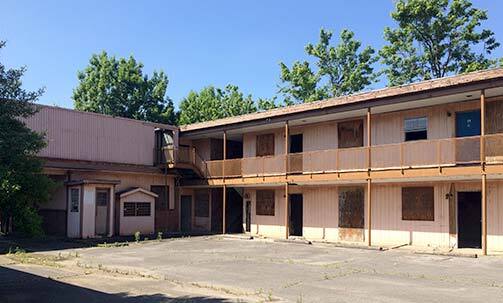 A.G. Gaston Motel (Birmingham, Alabama) was a luxury hotel for African-Americans during segregation. Civil Rights leaders including Martin Luther King Jr. stayed at the motel and used it as a hub for strategic planning. Today, the motel sits vacant and faces increased deterioration. (Credit: Photo by City of Birmingham Archives)