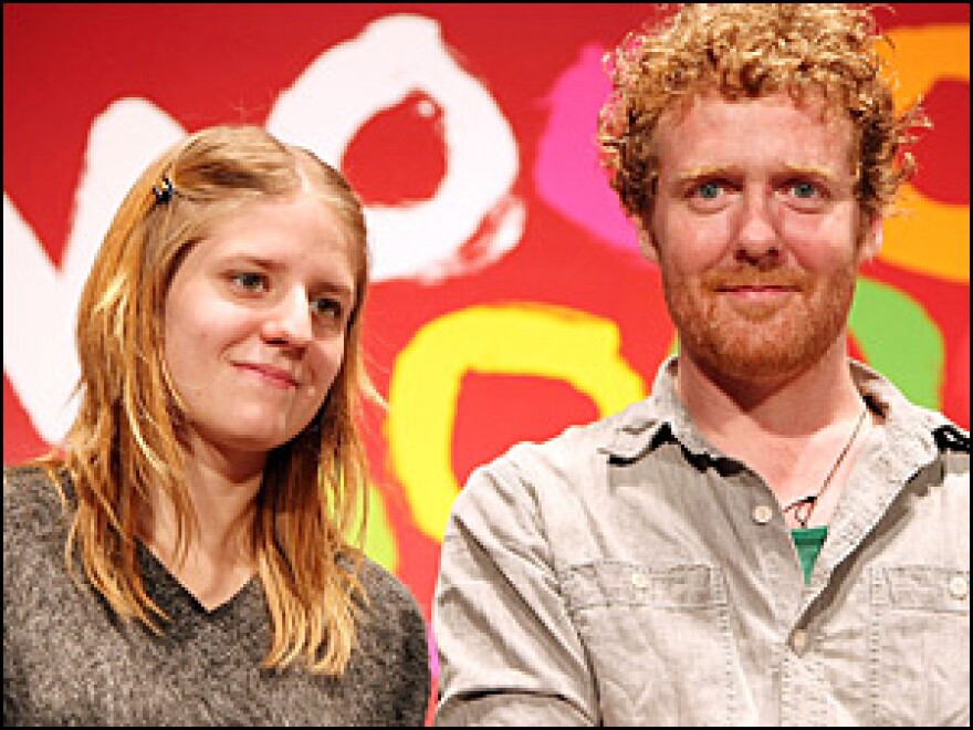 Oscar-winning songwriters Glen Hansard and Marketa Irglova wrote "Falling Slowly" for their film, <em>Once</em>.