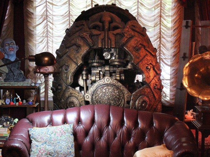 The living room in "Bleak House." 