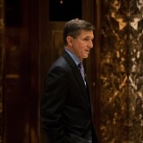 NEW YORK, NY - DECEMBER 12: Retired Lt. Gen. Michael Flynn, President-elect Donald Trump's choice for National Security Advisor, waits for an elevator in the lobby at Trump Tower, December 12, 2016 in New York City. President-elect Donald Trump and his transition team are in the process of filling cabinet and other high level positions for the new administration. (Photo by Drew Angerer/Getty Images)