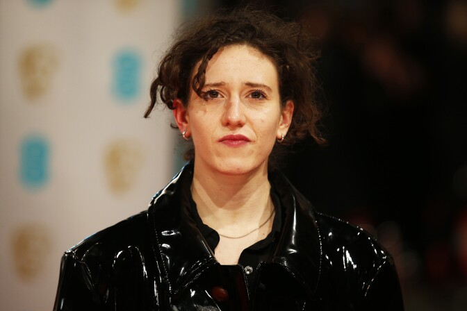 British singer Mica Levi poses on the red carpet for the BAFTA British Academy Film Awards at the Royal Opera House in London on February 8, 2015. AFP PHOTO / JUSTIN TALLIS        (Photo credit should read JUSTIN TALLIS/AFP/Getty Images)