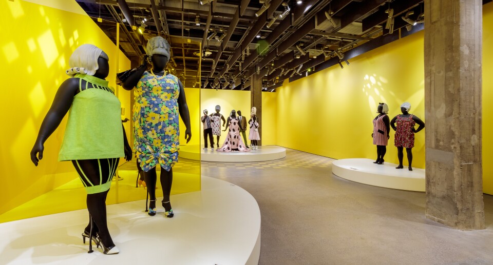 Fashions from John Waters films on display at the Academy Museum of Motion Pictures.