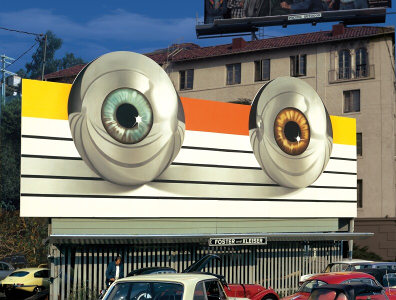 Billboard for the movie Tommy based on the record by the Who on the Sunset Strip in Los Angeles