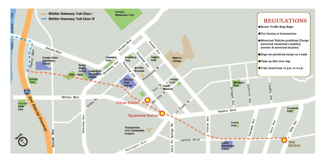 Another map outlining the trail.