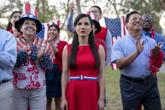 Martha Higareda stars as a Mexican woman who illegally crosses the border and finds herself in a perplexing U.S. town in Hulu's "Culture Shock."