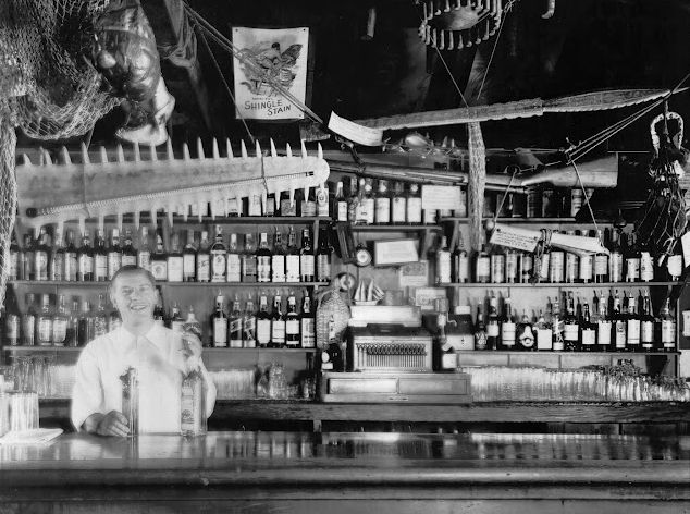 Inside Trader Vic's at the Beverly Hilton.