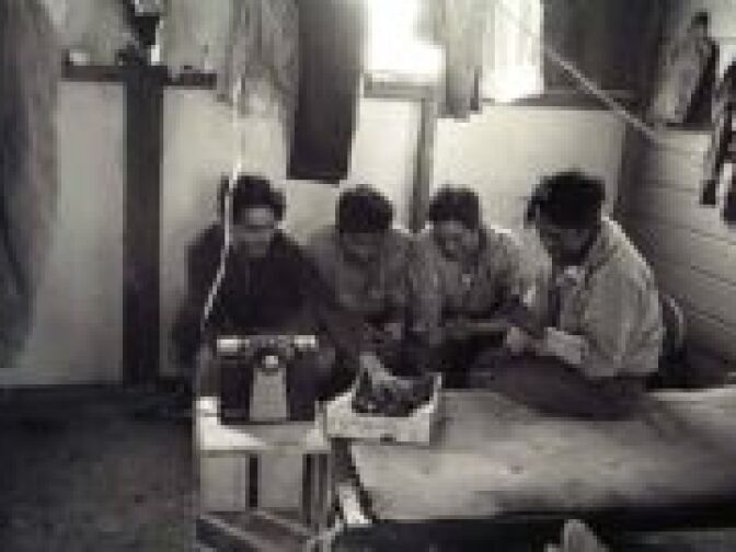 Evening in the bunkhouse