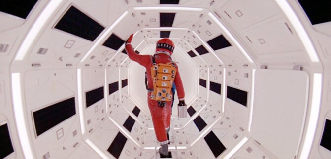 A film still from Metro-Goldwyn-Mayer's "2001: A Space Odyssey," released in 1968.