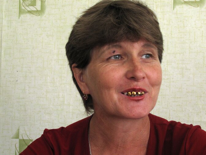 Nina Saraikina is an official with the local government in Zelenga. She says the fish collective's loss of fishing rights means there are now no jobs in the village.