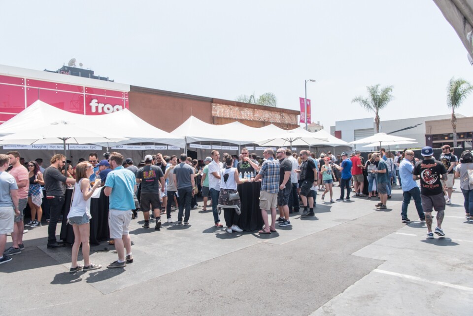 People attend the Rarest Experience beer fest.