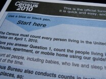 The official US Census form,  pictured on March 18, 2010 in Washington, DC, is required to be filled out and returned to the US Government by April 1, 2010.   The all-important US tally determines everything from the number of seats a district is entitled in the US Congress, to the amount of dollars jurisdictions are given for federal projects. The first census was taken in 1790, when the population of the country was less than the current population of Los Angeles -- around four million.  AFP PHOTO / Paul J. RICHARDS (Photo credit should read PAUL J. RICHARDS/AFP/Getty Images)