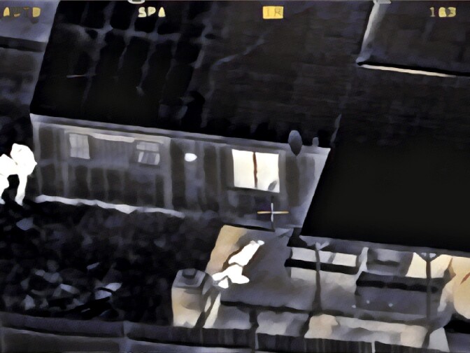 Screenshot from a video provided by the Sacramento Police Department following the shooting of Stephon Clark.