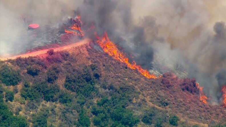 A photo of the Fish Fire on Monday, June 20, 2016.