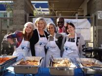 Thanksgiving and Christmas on Skid Row brings a crush of volunteers and festivities. But after the cameras leave, residents are left to return to their difficult daily lives.