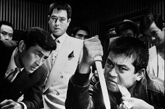A typically understated still from "Gangster VIP," one of the 1960s Japanese action films showing at the Egyptian Theatre this weekend.