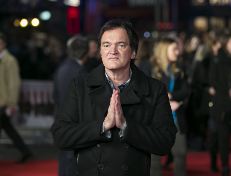 Quentin Tarantino attends the European Premiere of "The Hateful Eight"  at Odeon Leicester Square on December 10, 2015 in London, England.