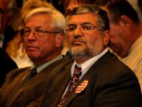 Mahmoud Harmoush at a Temecula planning commission hearing, December 2010.