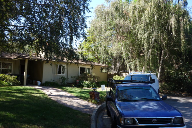 This is one of seven Pasadena homes located close enough to the Arroyo Seco Channel to be in danger of flooding in an unusually strong rainstorm.