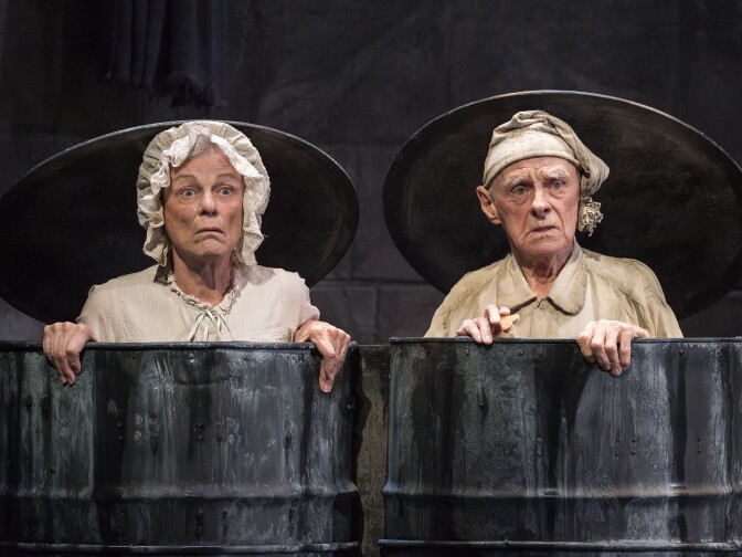 Anne Gee Byrd and James Greene in “Endgame.” Written by Samuel Beckett and directed by Alan Mandell, “Endgame” plays through May 22, 2016, at Center Theatre Group’s Kirk Douglas Theatre. For tickets and information, please visit CenterTheatreGroup.org or call (213) 628-2772. 
Contact: CTGMedia@CenterTheatreGroup.org / (213) 972-7376
Photo by Craig Schwartz.