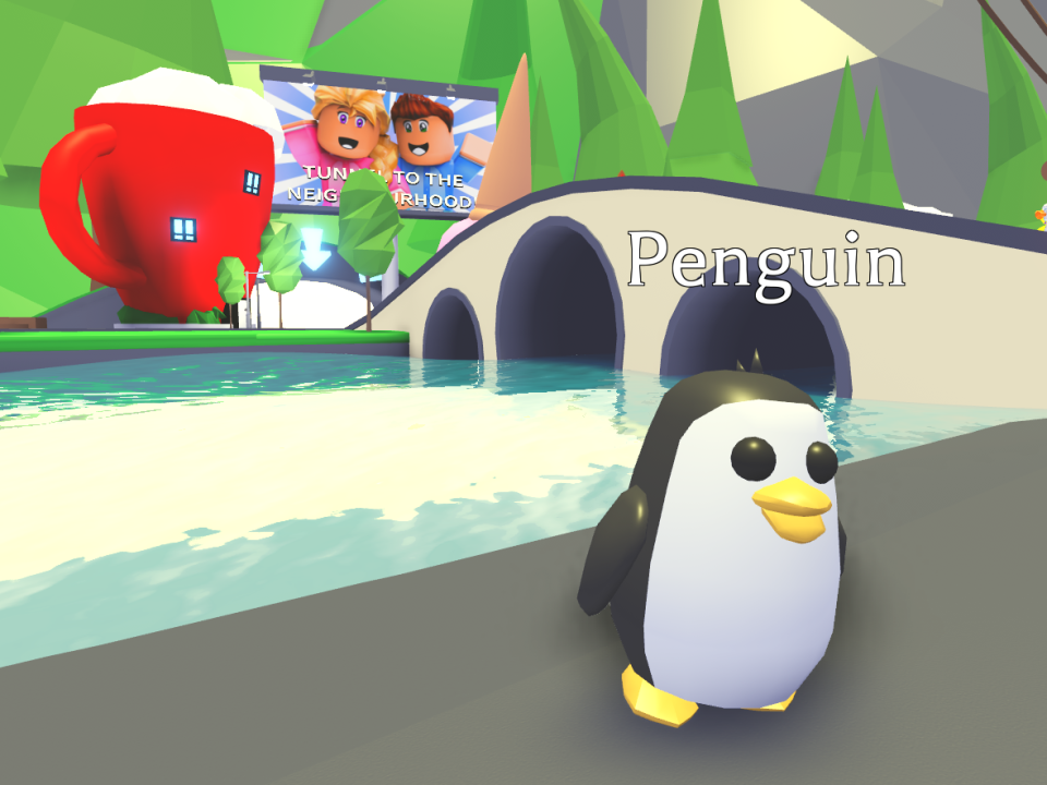 In "Adopt Me," players can adopt cute animals.