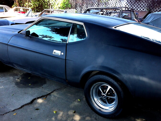 A Mustang Mach One. You couldn't see out of it, but it sure looks cool.