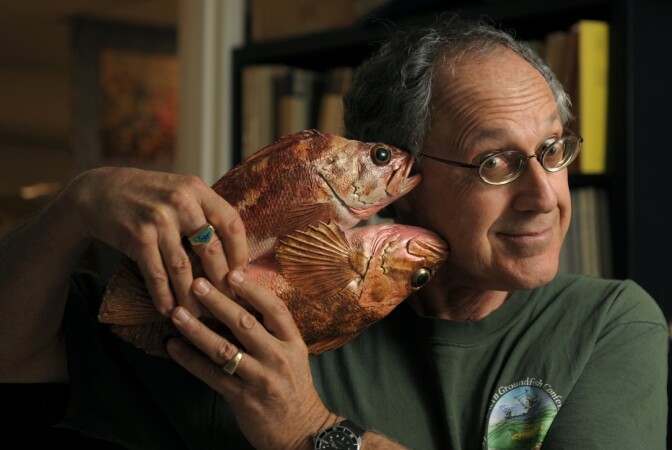Dr. Milton Love in his office at UCSB Aug. 26, 2011. The author of "Certainly More Than You Want to Know About the Fishes of the Pacific Coast" was in no danger.