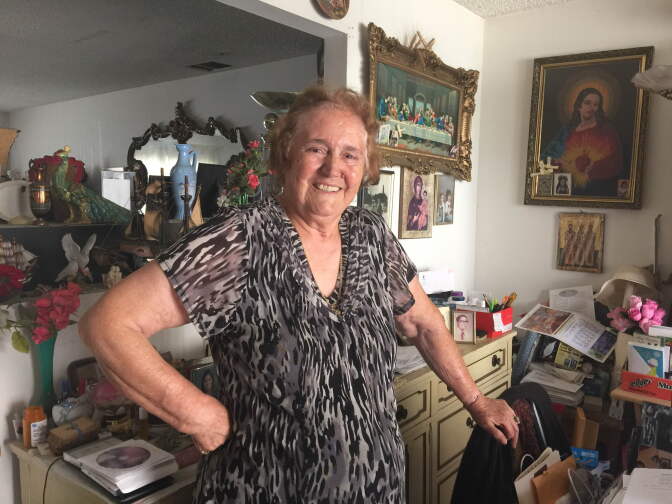 Downey resident Helen Kotinopoulus, 79, immigrated to the U.S. from Greece in 1958. Now she worries about her cousins who can't afford to leave due to economic instability.  
