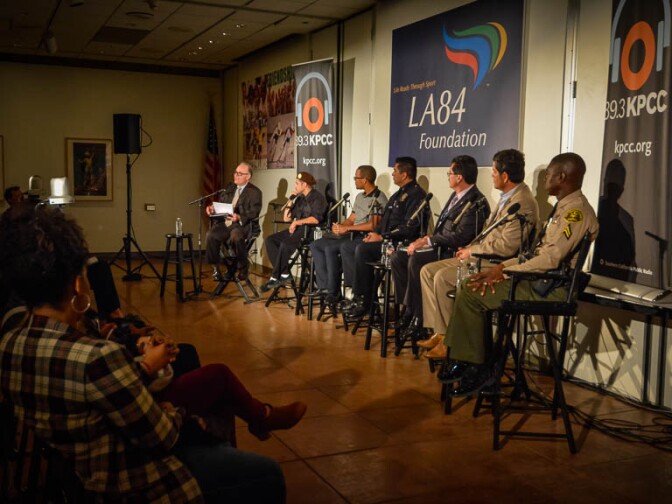 AirTalk's Larry Mantle facilitates a conversation with cops and community members on the future of policing in SoCal. 