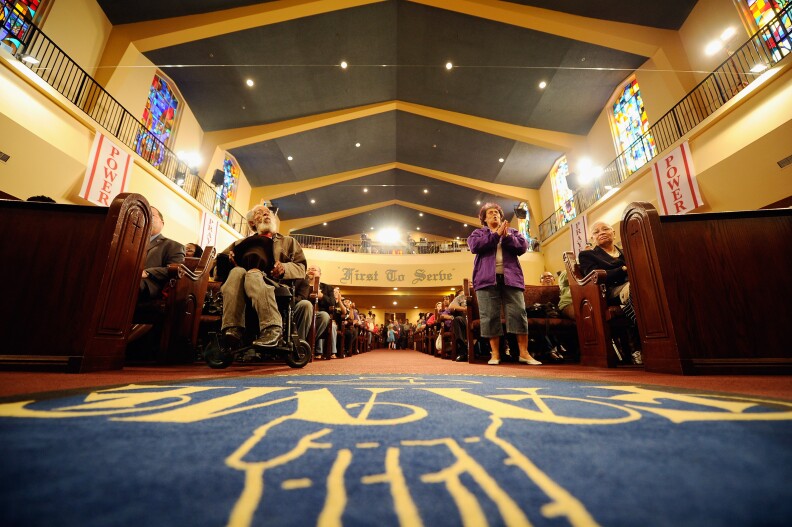 The First AME church on April 4, 2011 in Los Angeles, California. 