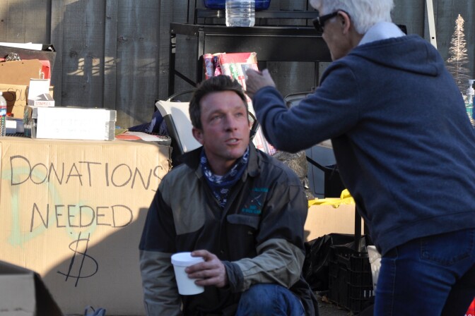 Trevor Quirk, a personal injury attorney who lives in Upper Ojai, has become a principal organizer of the ad-hoc Thomas Fire relief effort at Stagecoach Station.