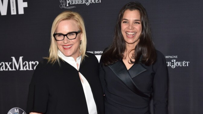 (Left to right) Executive producer Patricia Arquette and filmmaker Kamala Lopez pushed through financial adversity to make "Equal Means Equal," a documentary about gendered inequality in the United States.