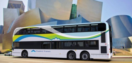 Foothill Transit double decker electric bus