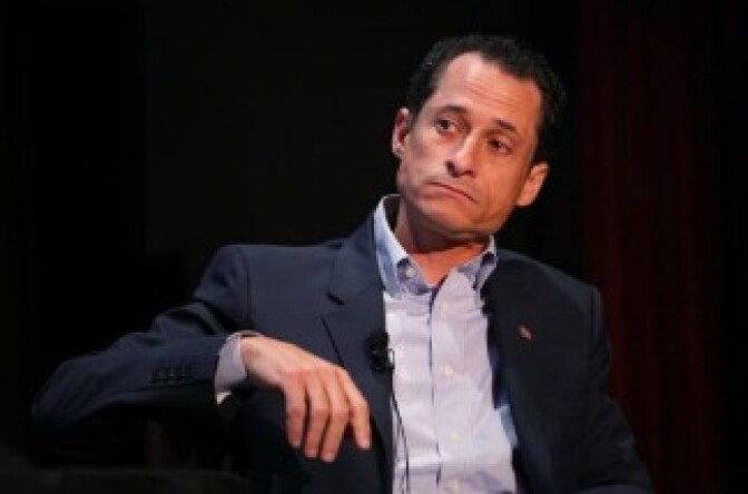 Congressman Anthony Weiner speaks at 'Tea Party' a panel discussion at the 2010 New Yorker Festival at DGA Theater on October 2, 2010 in New York City.