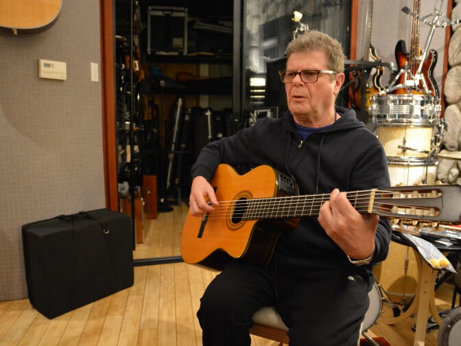 Santaolalla at his Echo Park studio